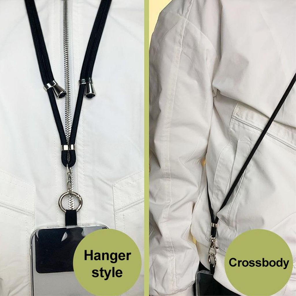 Universell justerbar telefonstropp – Grå