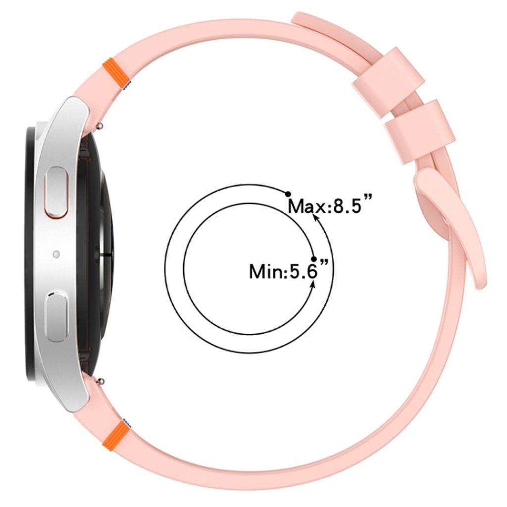 Samsung Galaxy Watch7 40/44mm Urrem Silikone – Hvid