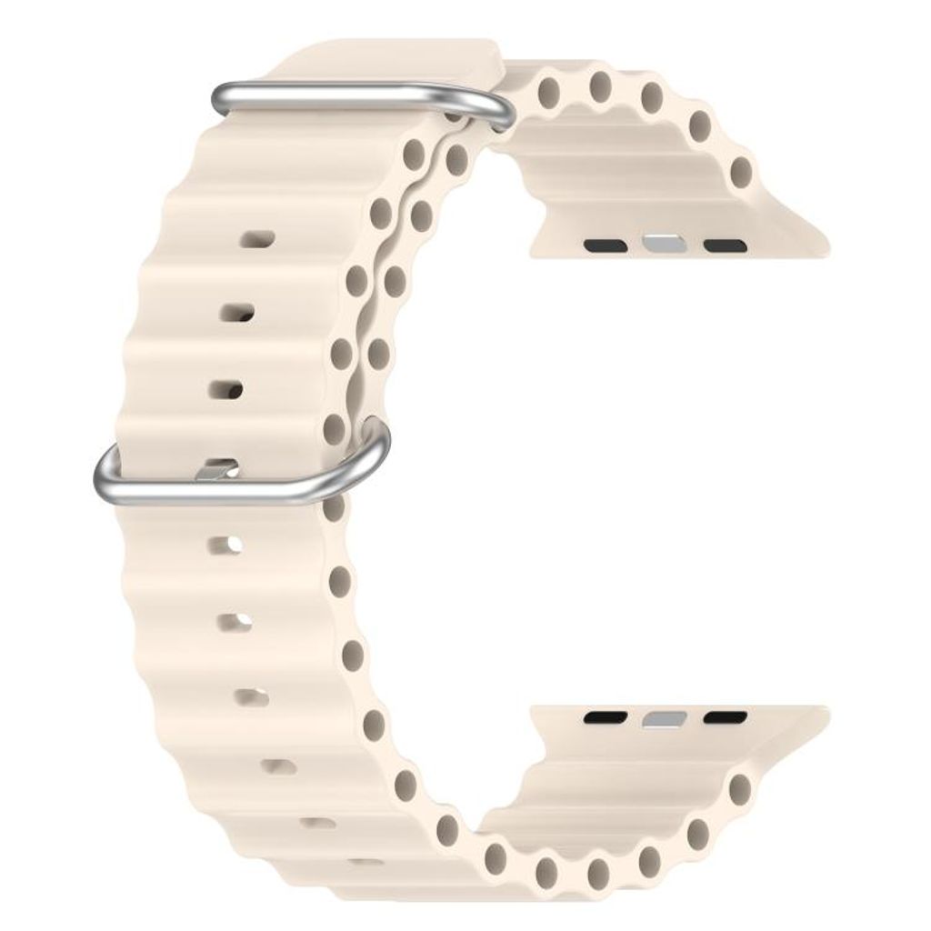 xDfind Apple Watch 42mm/41mm/40mm/38mm silikoniranneke - beige