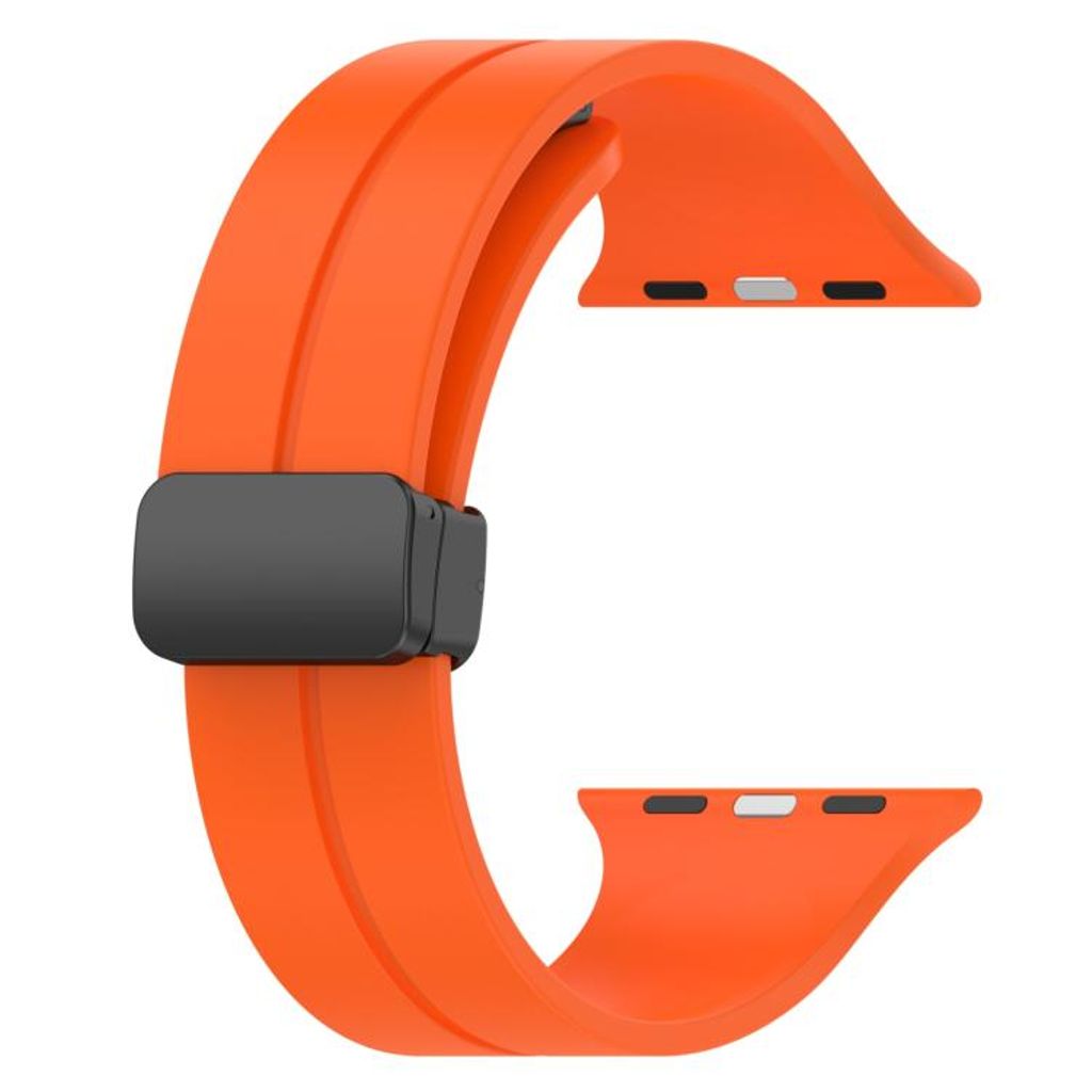 Apple Watch 46mm/49mm/45mm/44mm Silikone Urrem - Orange