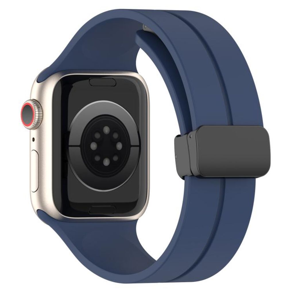 Apple Watch 46mm/49mm/45mm/44mm Silikone Urrem – Mørkeblå