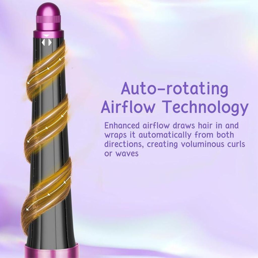 Konisk lågtilbehør til Dyson Airwrap HS01/HS05/HS08 – lyserød