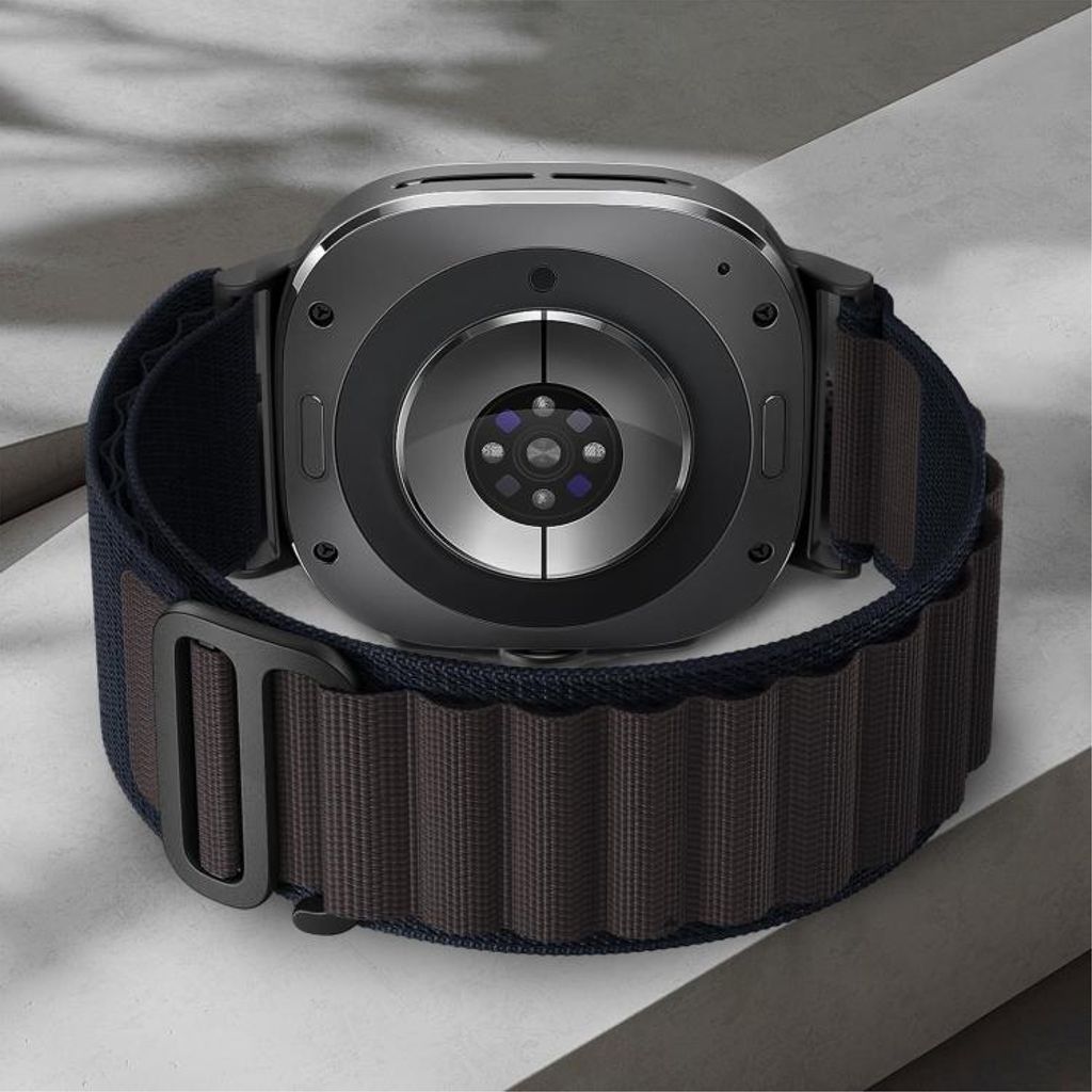 Samsung Galaxy Watch Ultra 2025/Ultra 47 mm nylon klokkerem – svart