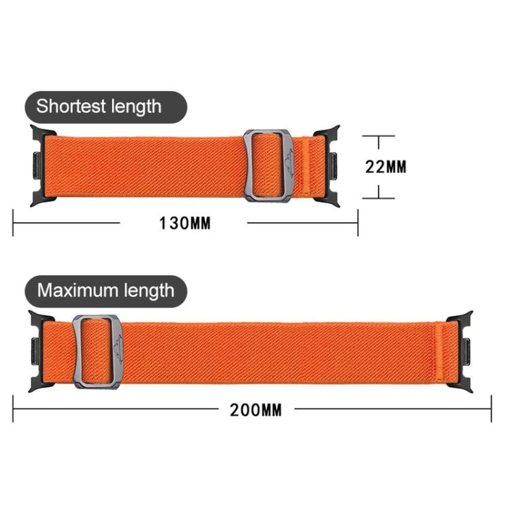 Samsung Galaxy Watch8/8 Classic -kellonranneke nailonista - musta