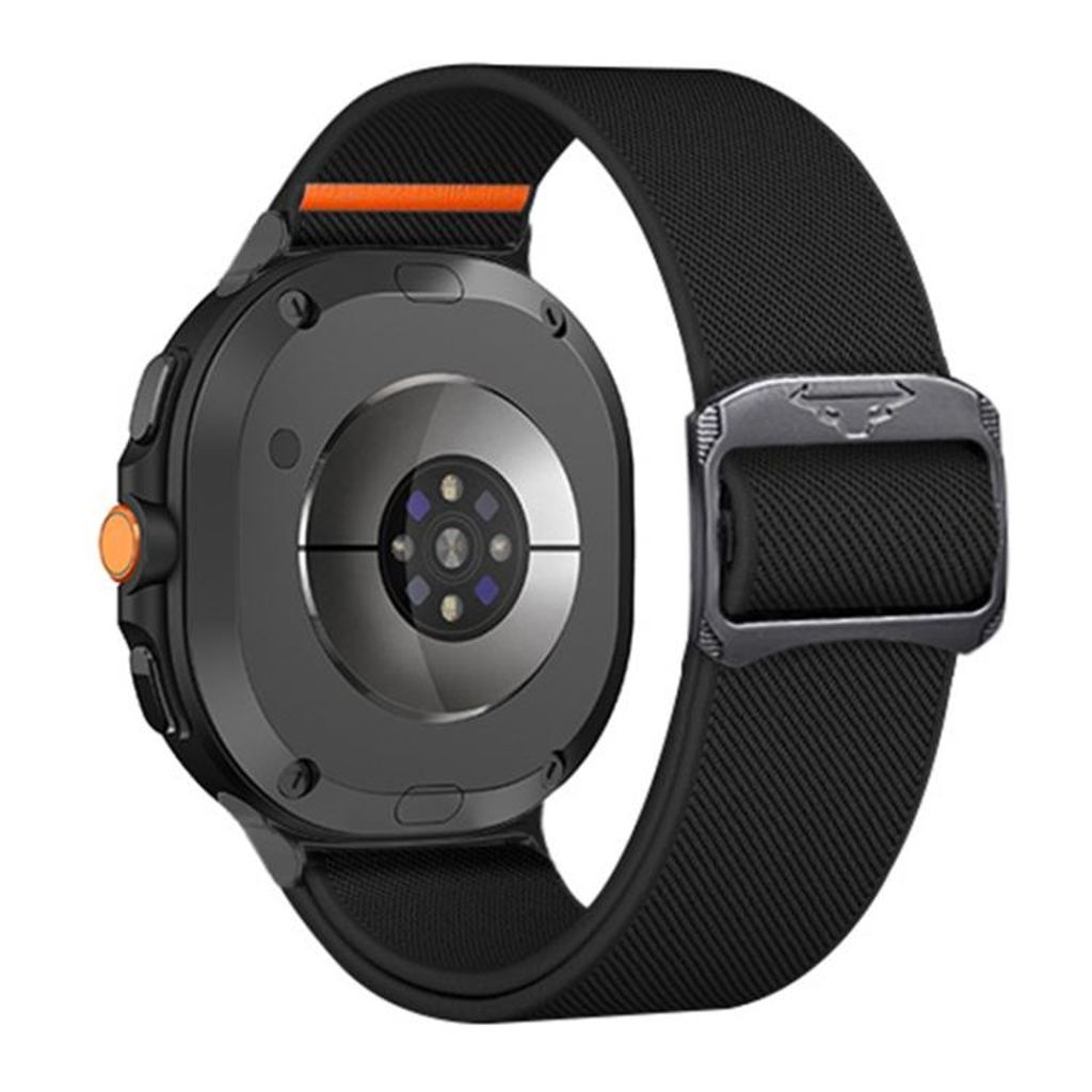 Samsung Galaxy Watch8/8 Classic -kellonranneke nailonista - musta