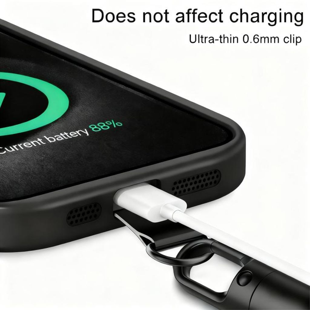 XDcase justerbar håndleddsstropp for mobiltelefon – svart