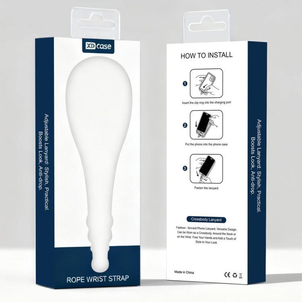 XDcase justerbar håndleddsstropp for mobiltelefon – svart