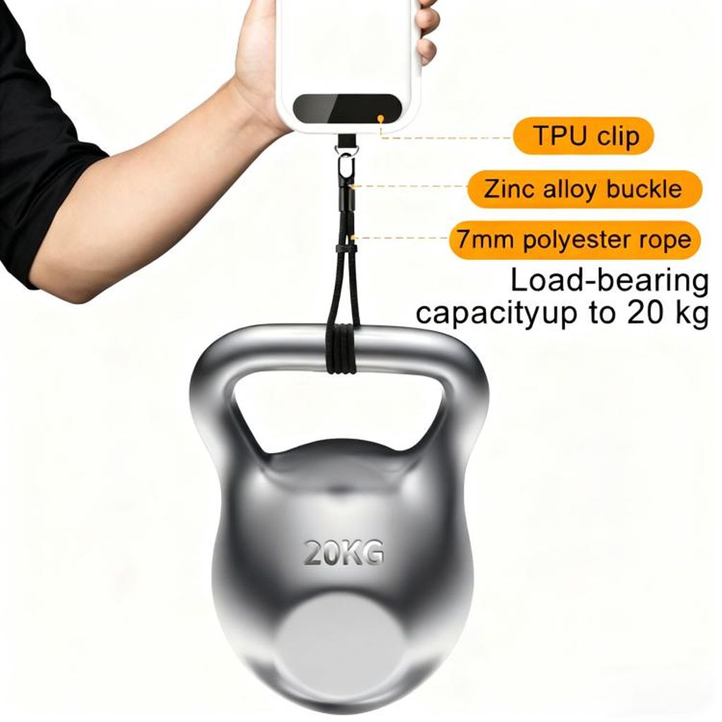 Justerbar håndleddsstropp for mobiltelefon fra XDcase – mørkegrå