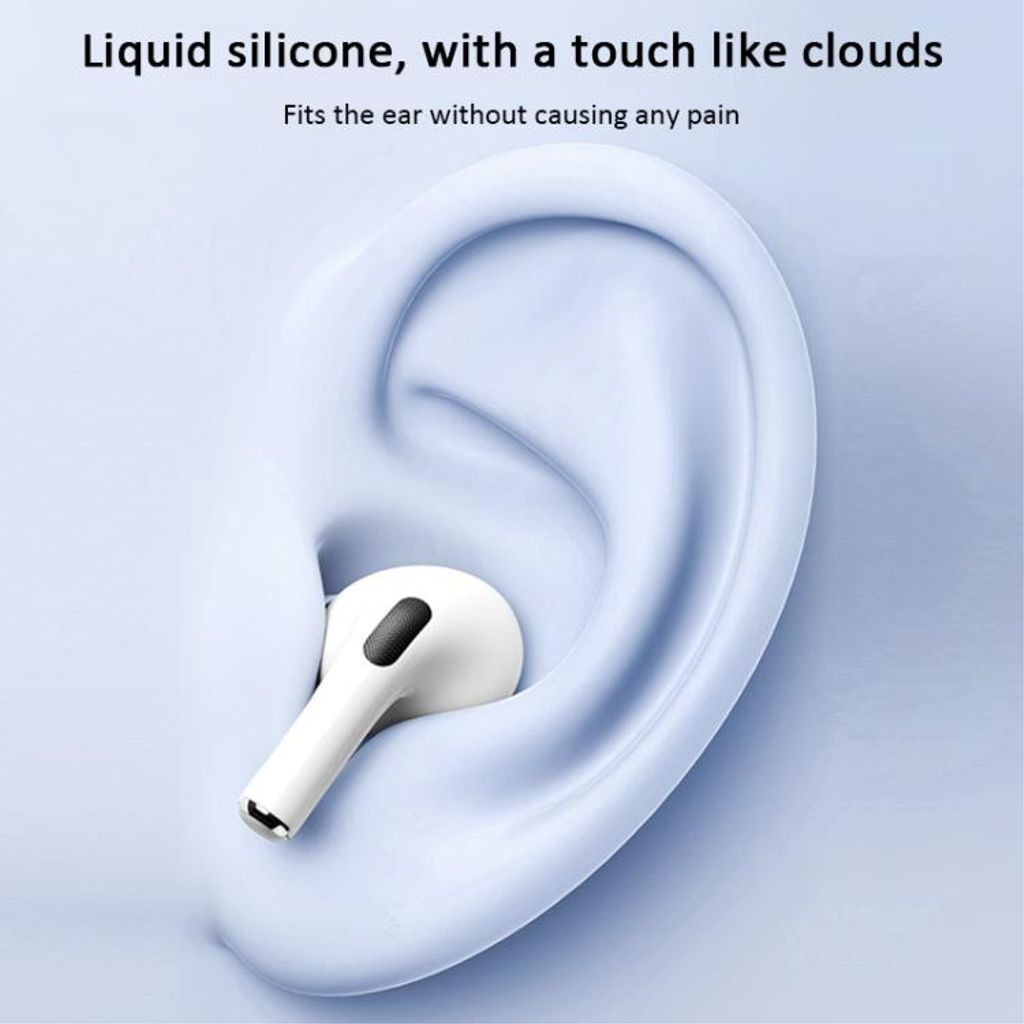 XDcase AirPods Pro 2/1 Silikonöronproppar med tryckavlastning S/M/L – Vit