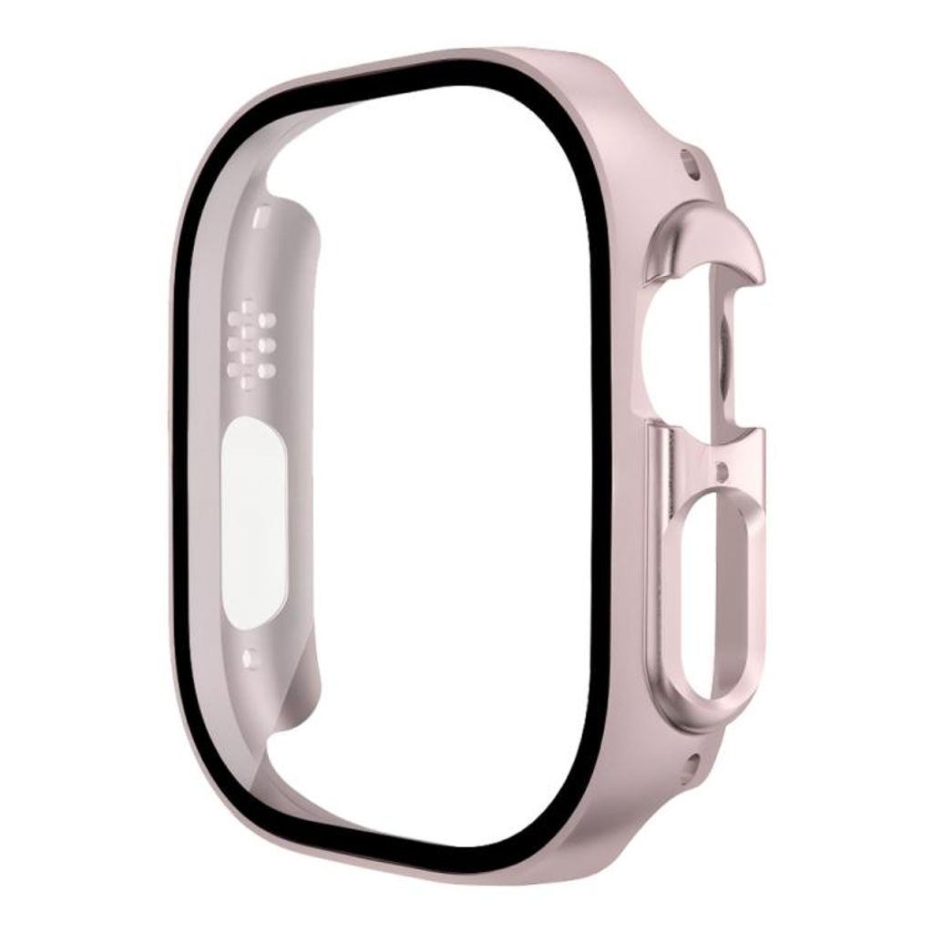 Apple Watch Series 11/10 46 mm deksel/skjermbeskytter i herdet glass/plast – rosa