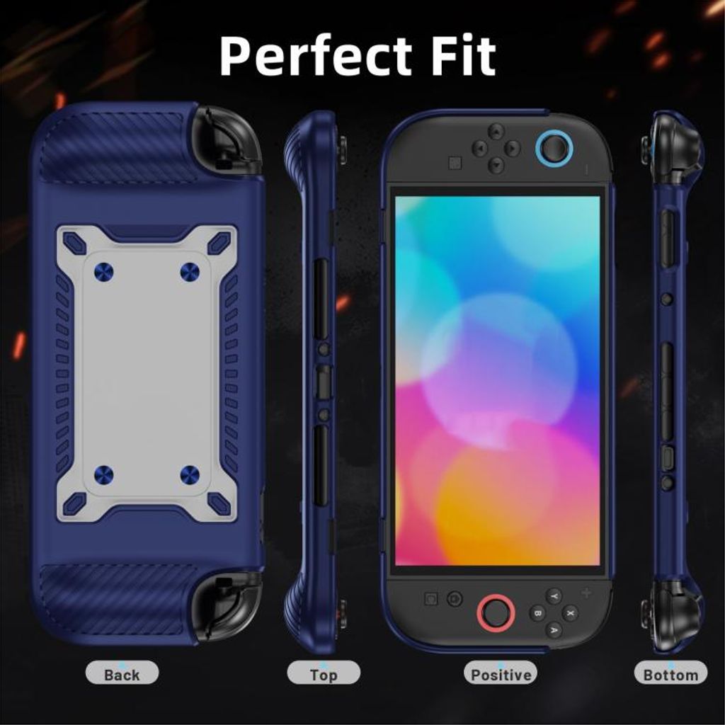 Nintendo Switch 2 Skal med plats för spelkasetter - Blå