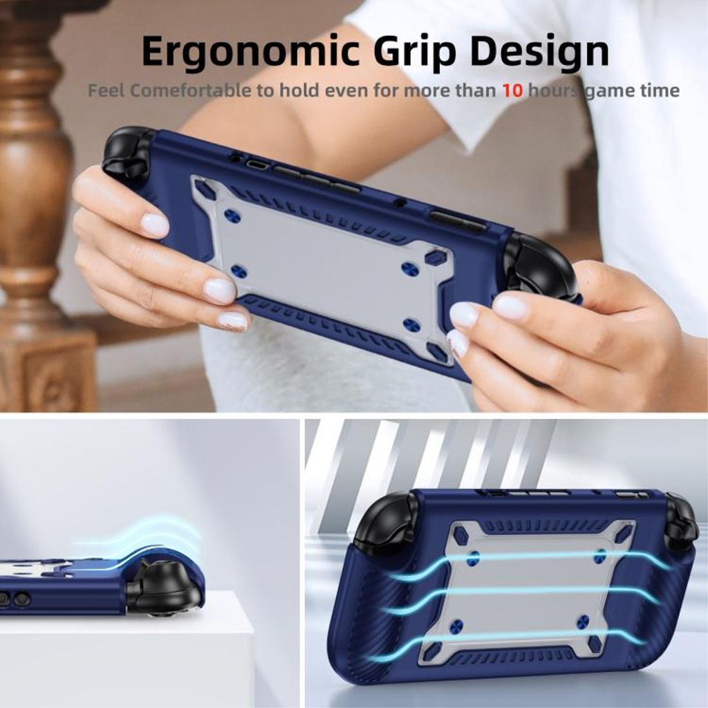 Nintendo Switch 2 Skal med plats för spelkasetter - Blå