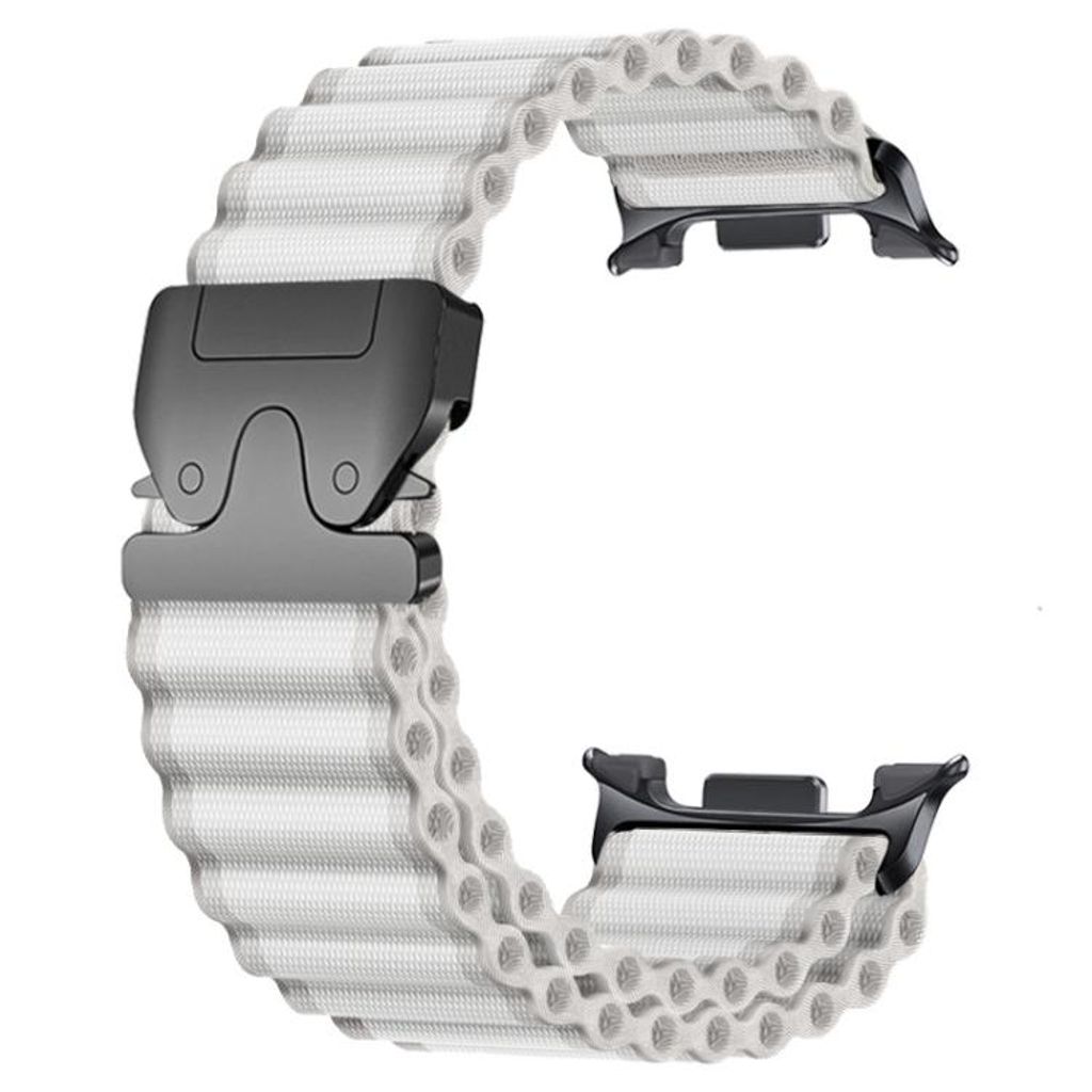 Samsung Galaxy Watch8/Watch8 Classic Kellonranneke – Valkoinen/Musta