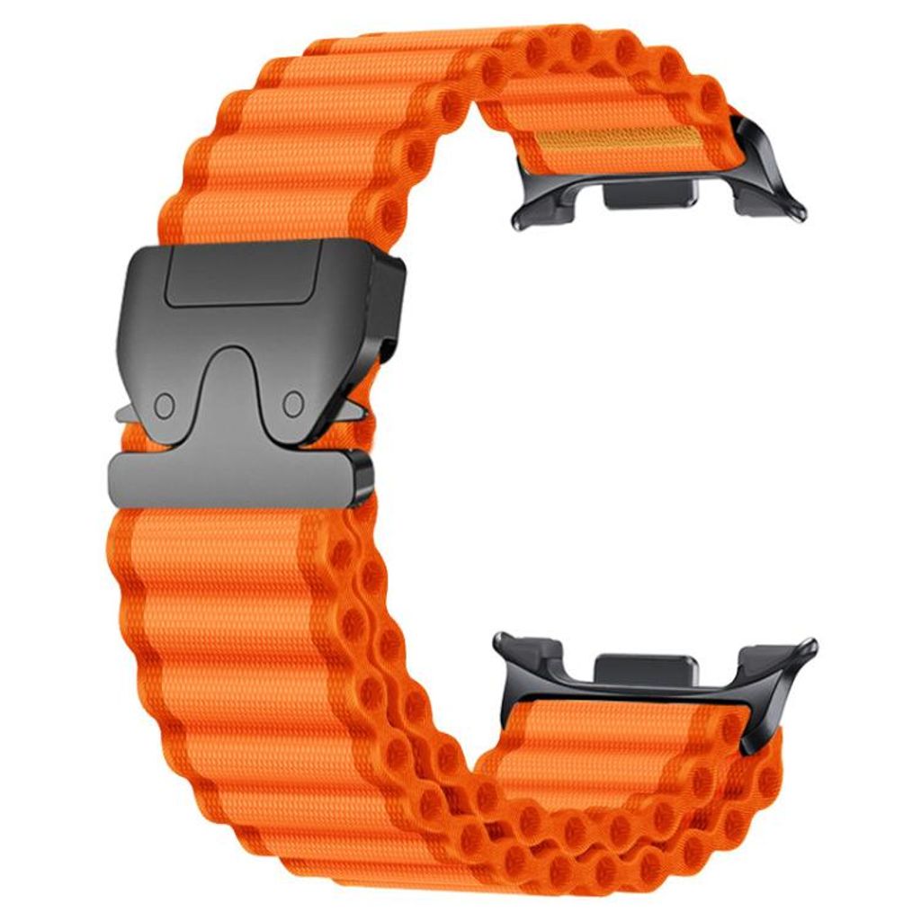 Samsung Galaxy Watch8/Watch8 Classic Kellonranneke – Oranssi/Musta