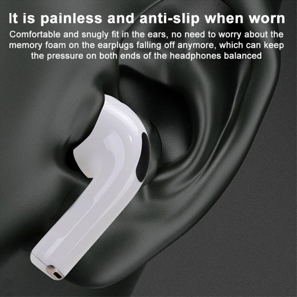 XDcase AirPods Pro 3 Öronproppar 4 par XS/S/M/L – Vit/Orange