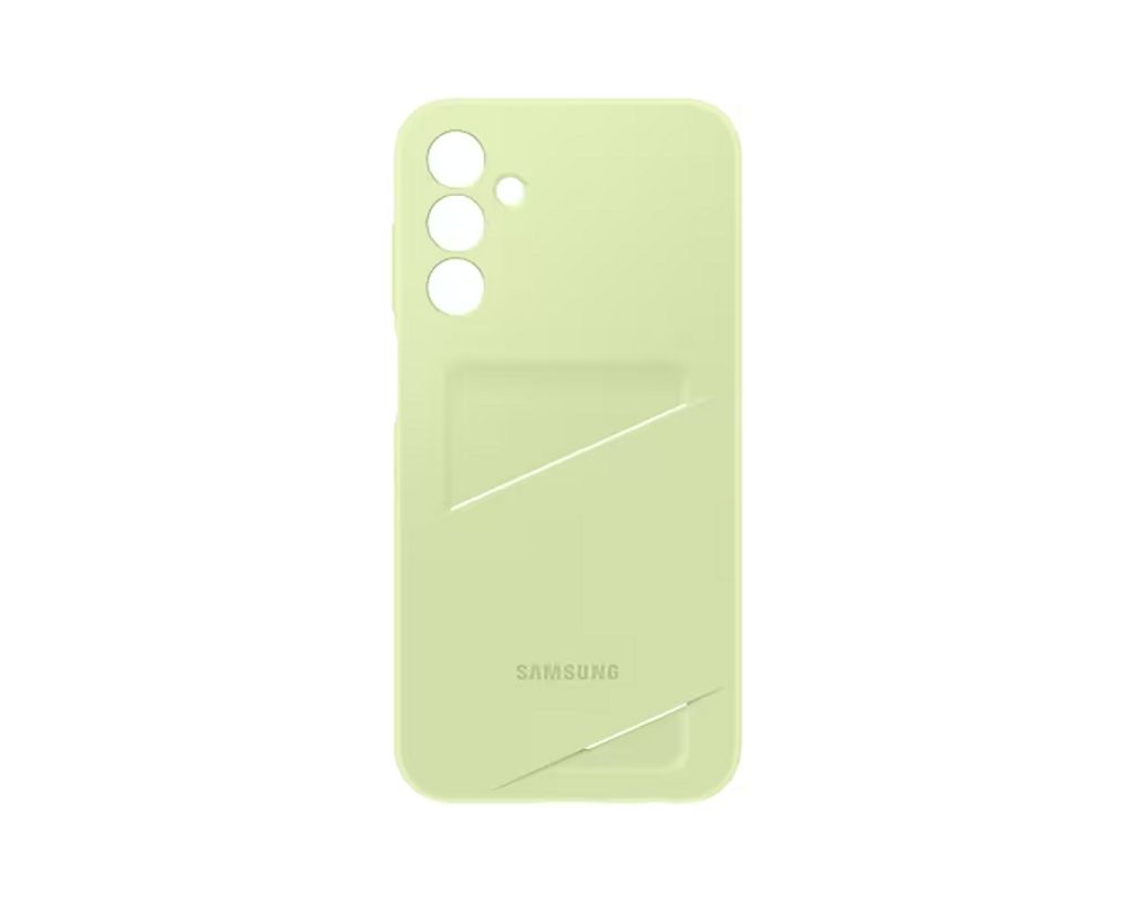 Samsung Galaxy A25 -kuori ja korttipaikka lime