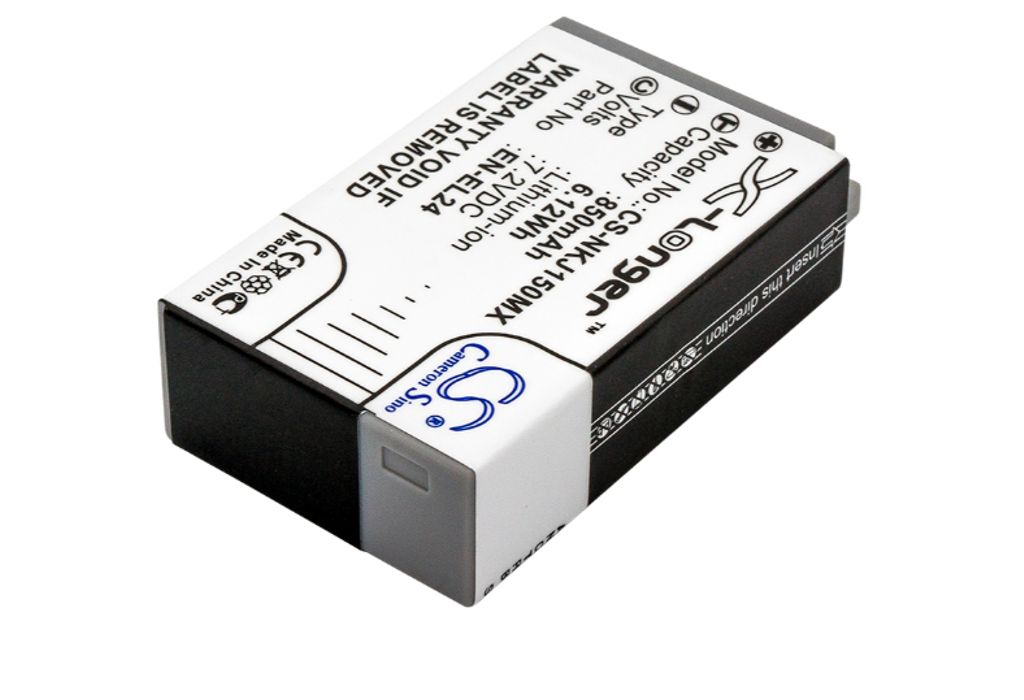 EN-EL24 for Nikon, 7.2V, 850mAh