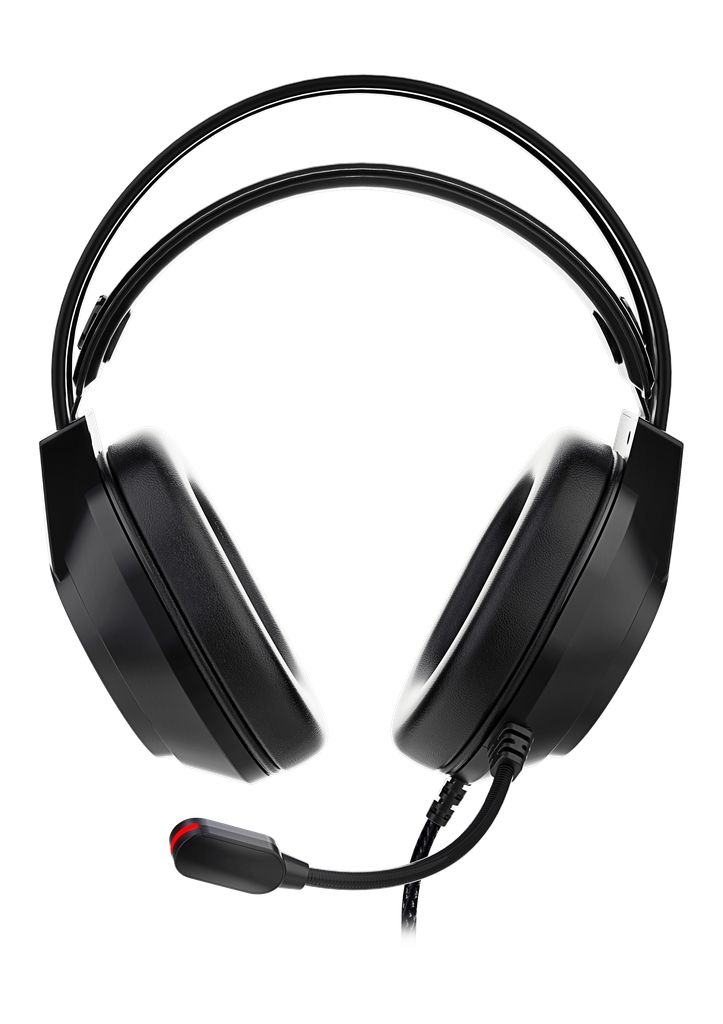 Outlet Deltaco Gaming DH220 stereo headset, USB, RGB - sort