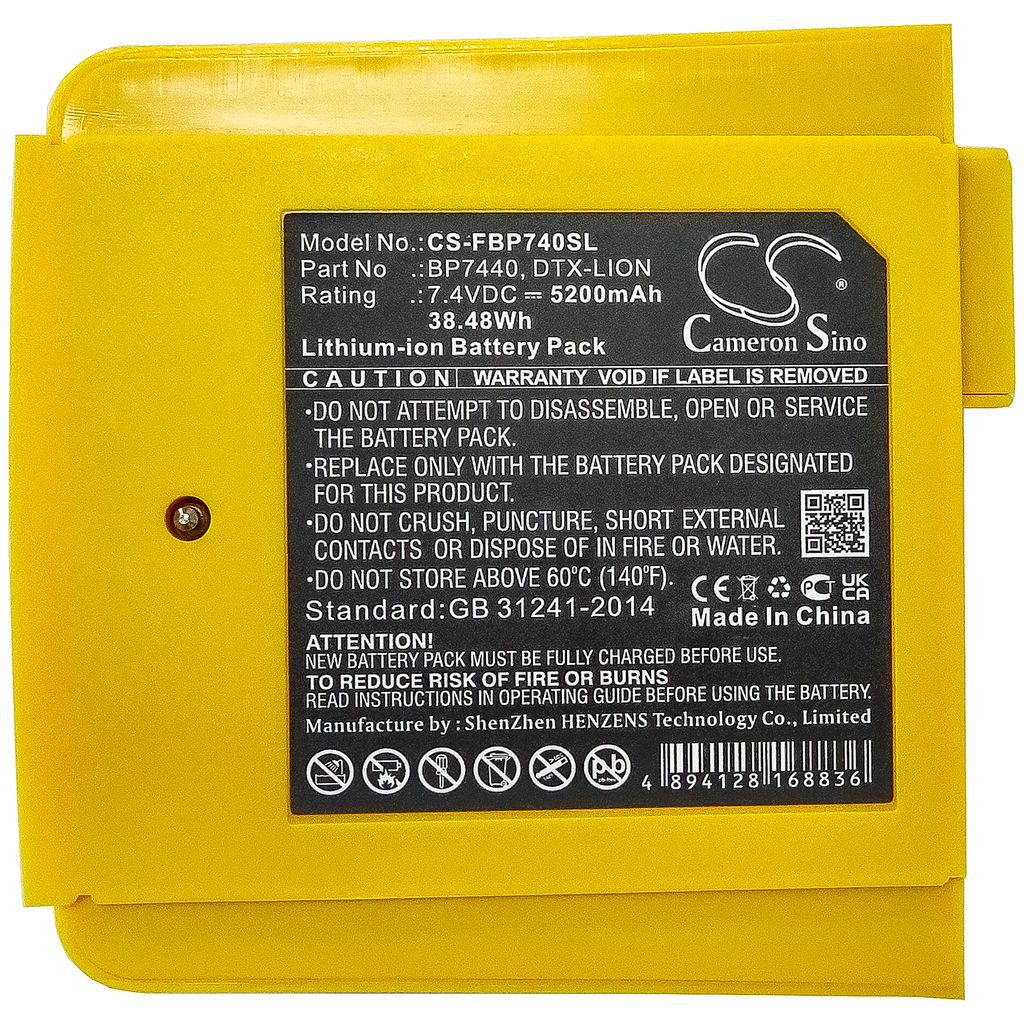 Fluke DTX-1200-MS, 7.4V, 5200 mAh
