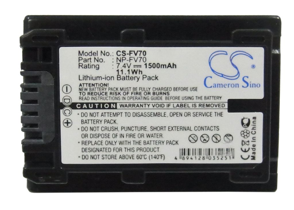 Sony HDR-TG5/E, 7,4V, 1500mAh