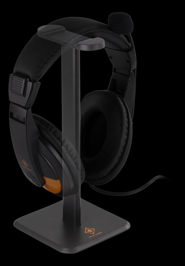 Deltaco Gaming headsetställ aluminium – svart