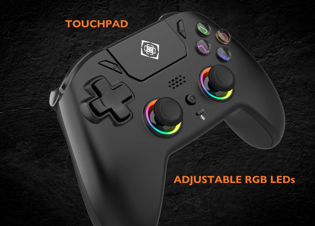 Deltaco Gaming Trådløs Controller til PS5/PS5 Slim/PS5 PRO/PC - Sort