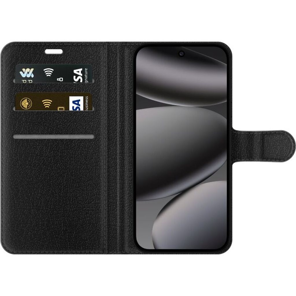 Google Pixel 10 Pro Musta Lompakkokotelo Små Hjärtan