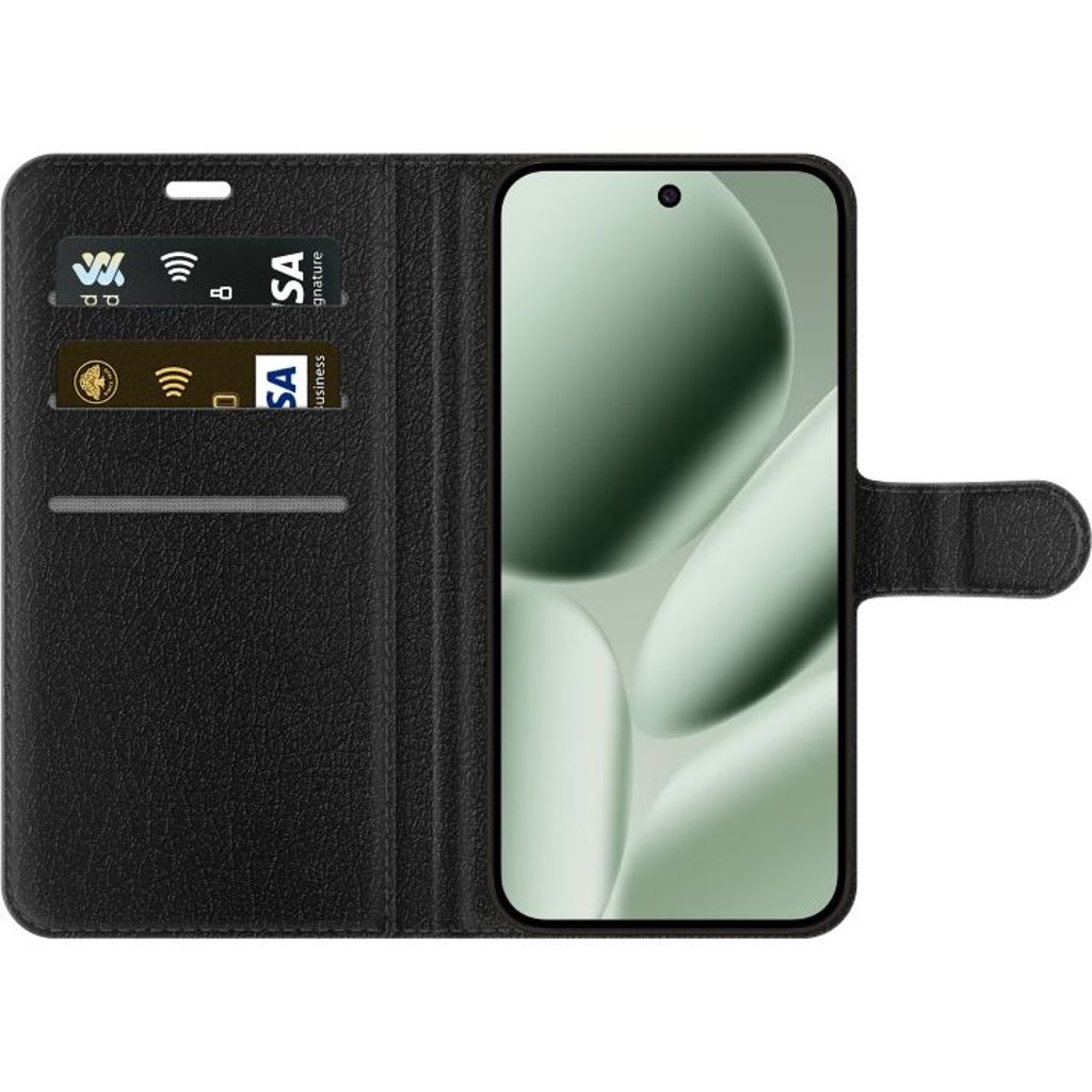 Google Pixel 10 Pro XL Musta Lompakkokotelo Små Hjärtan