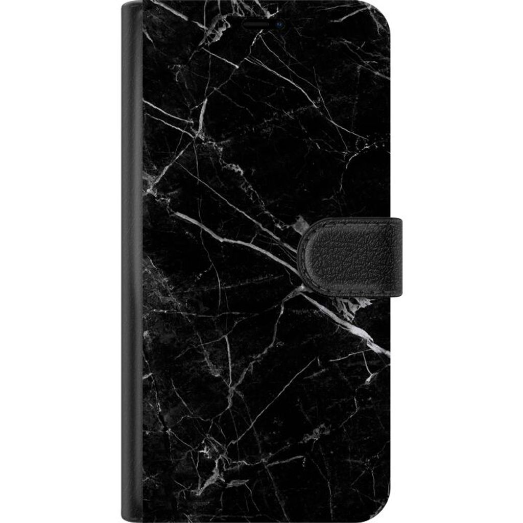 Google Pixel 11 Musta Lompakkokotelo Svart marmor