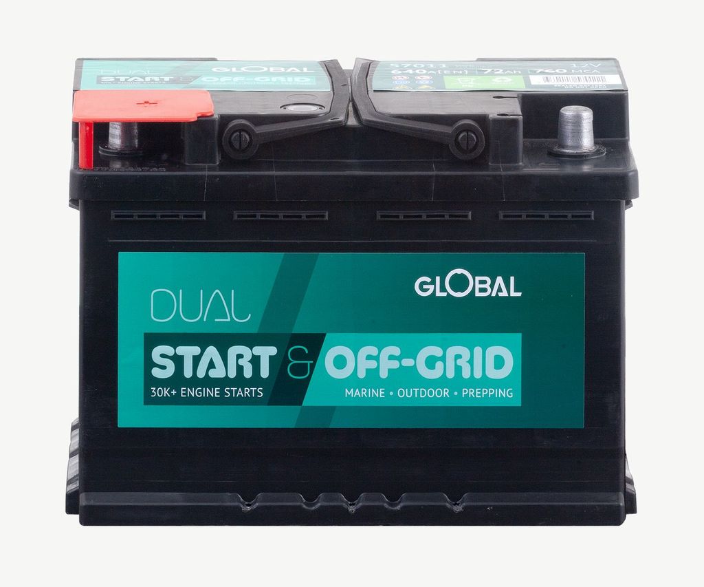 Global SMF L3 Fritidsbatteri 12V 72Ah (Outdoor) 278 x 175 x 190 mm