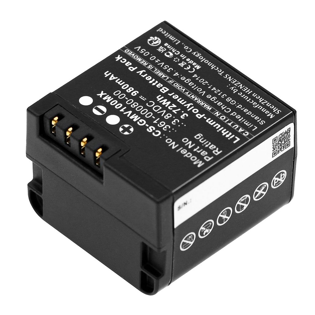 Garmin Virb X Compact, 3.8V, 980 mAh