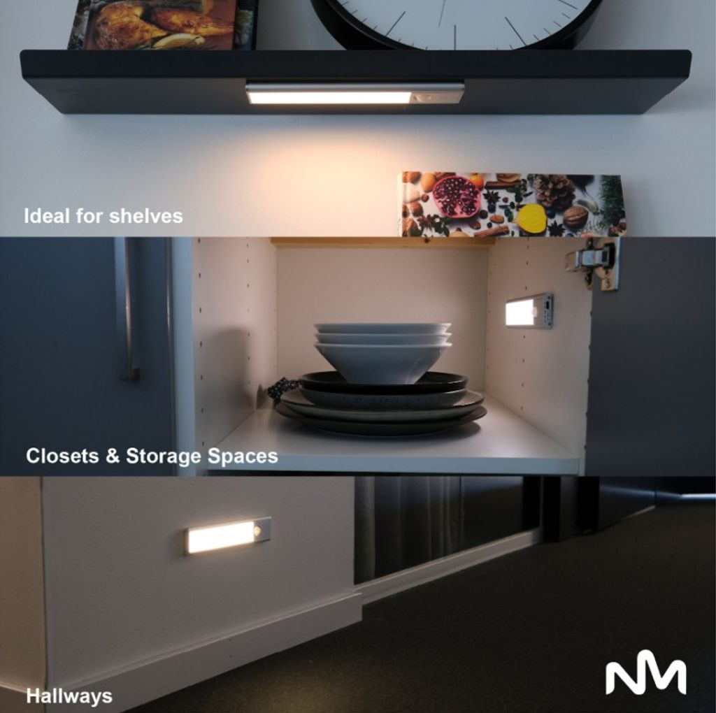 Sunmatic Sensorlampa LED 20cm 2-pack - för skåp & garderob - Rörelsesensor