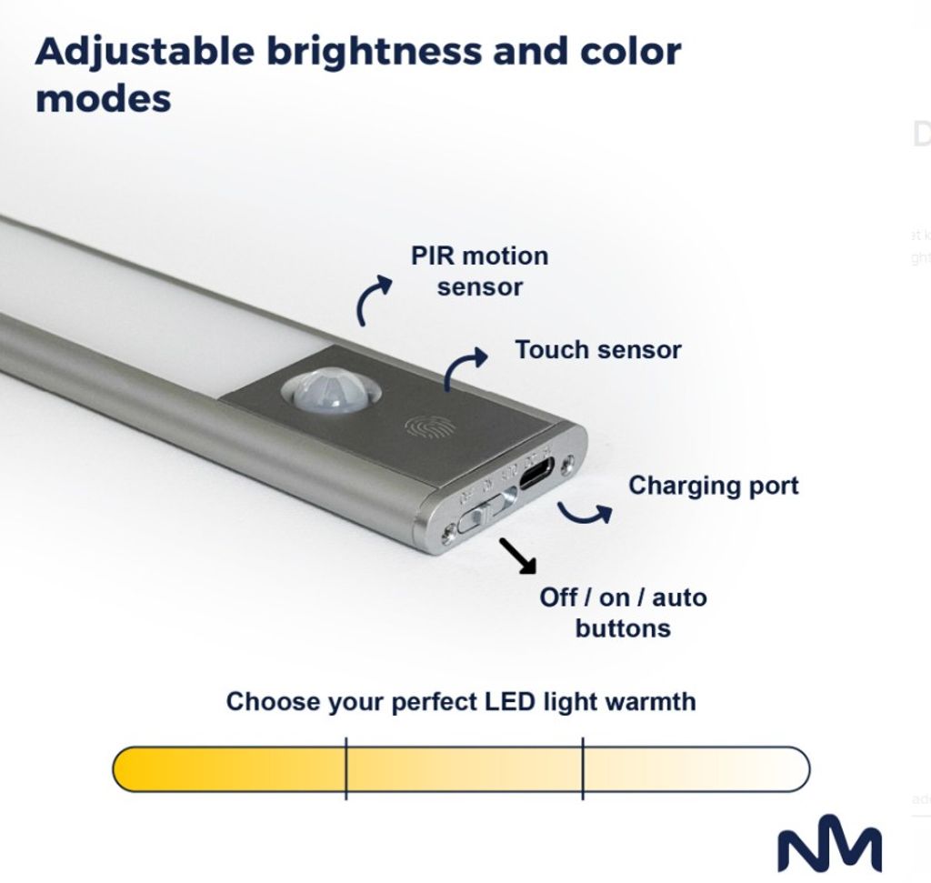 Sunmatic Sensorlampa LED 20cm 2-pack - för skåp & garderob - Rörelsesensor