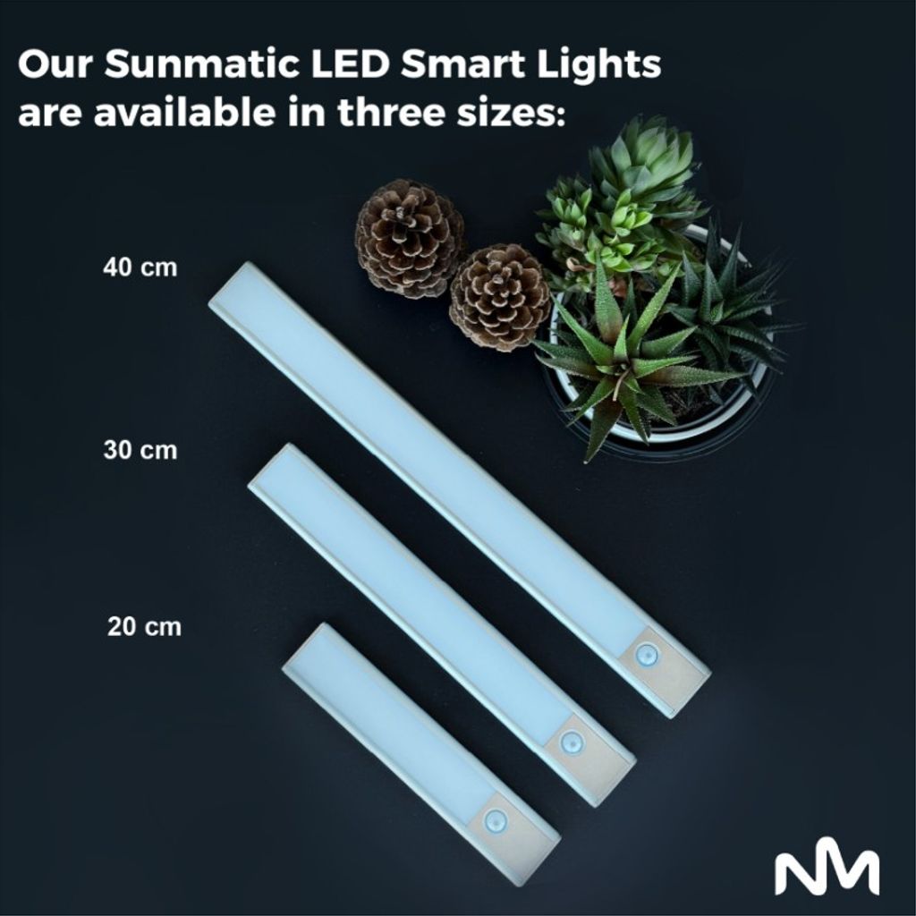 Sunmatic Sensorlampa LED 30cm 2-pack - för skåp & garderob - Rörelsesensor
