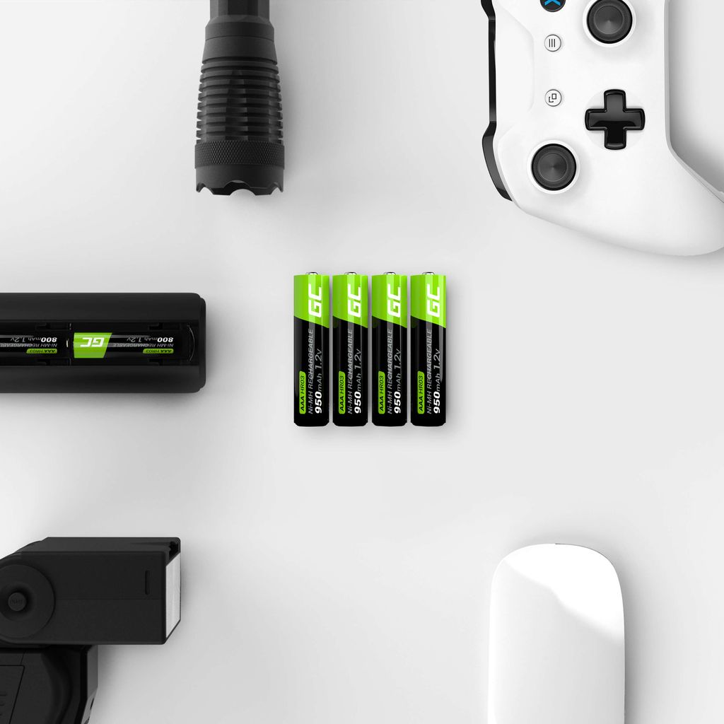 Green Cell 2x AAA Uppladdningsbara Batterier HR03 950mAh Eco-Friendly Power