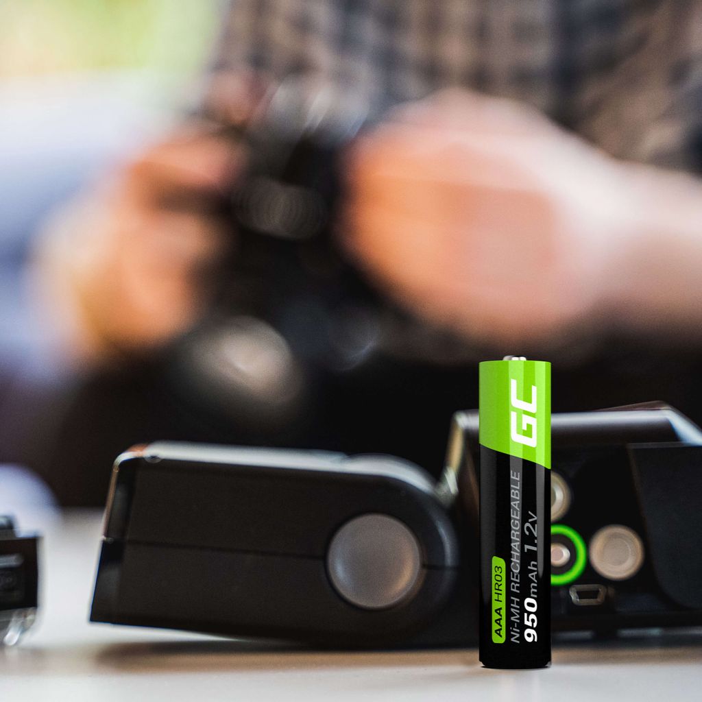Green Cell 2x AAA Uppladdningsbara Batterier HR03 950mAh Eco-Friendly Power