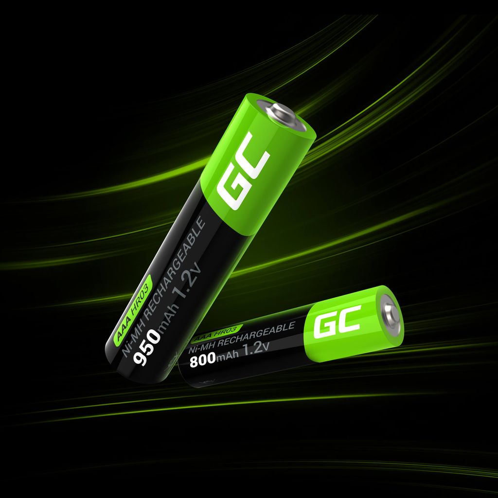 Green Cell 2x AAA Uppladdningsbara Batterier HR03 950mAh Eco-Friendly Power