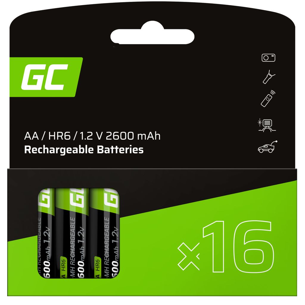 Green Cell 4x AA HR6 2600mAh batteri