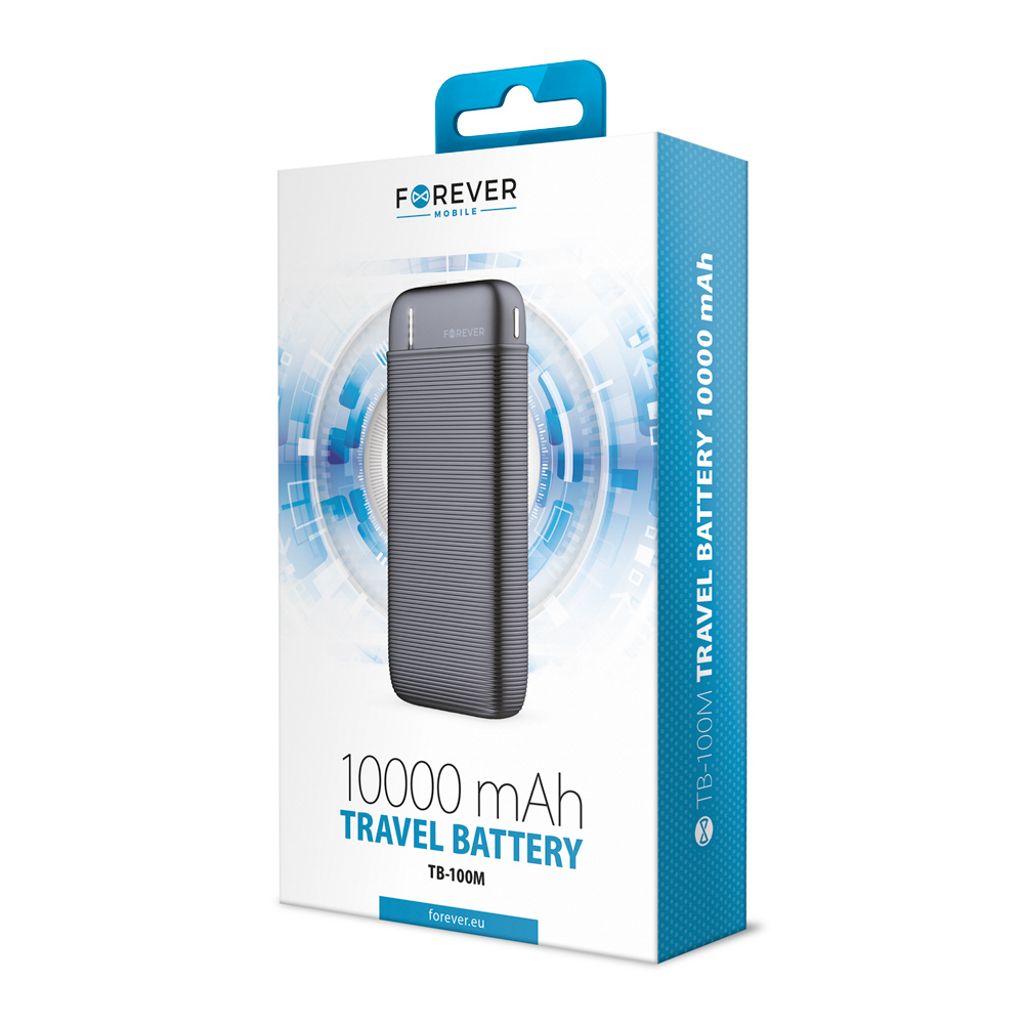Forever powerbank TB-100M 10000 mAh - svart