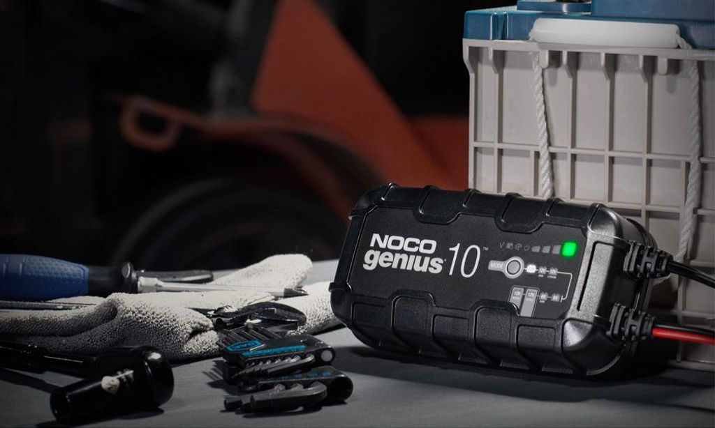 12V Noco lader 10A 20-230Ah (AGM, EFB, SMF, Li-ion)