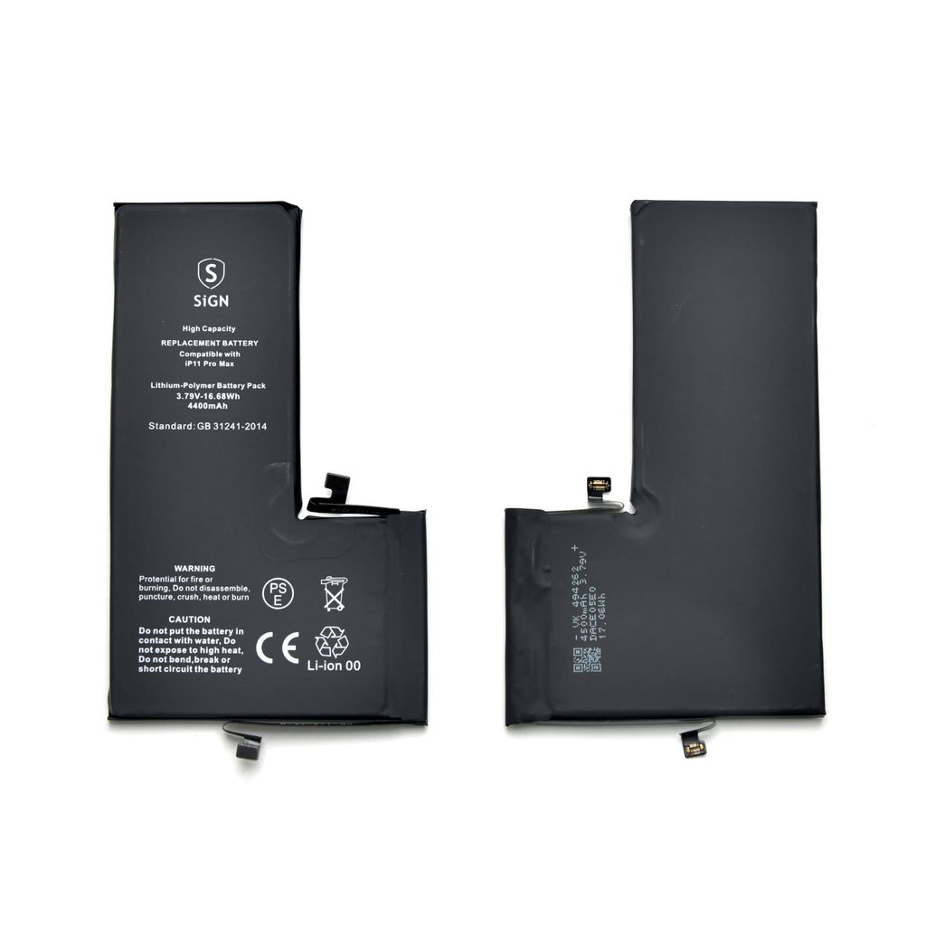 iPhone 11 Pro Max:n suurikapasiteettinen akku - 4400 mAh