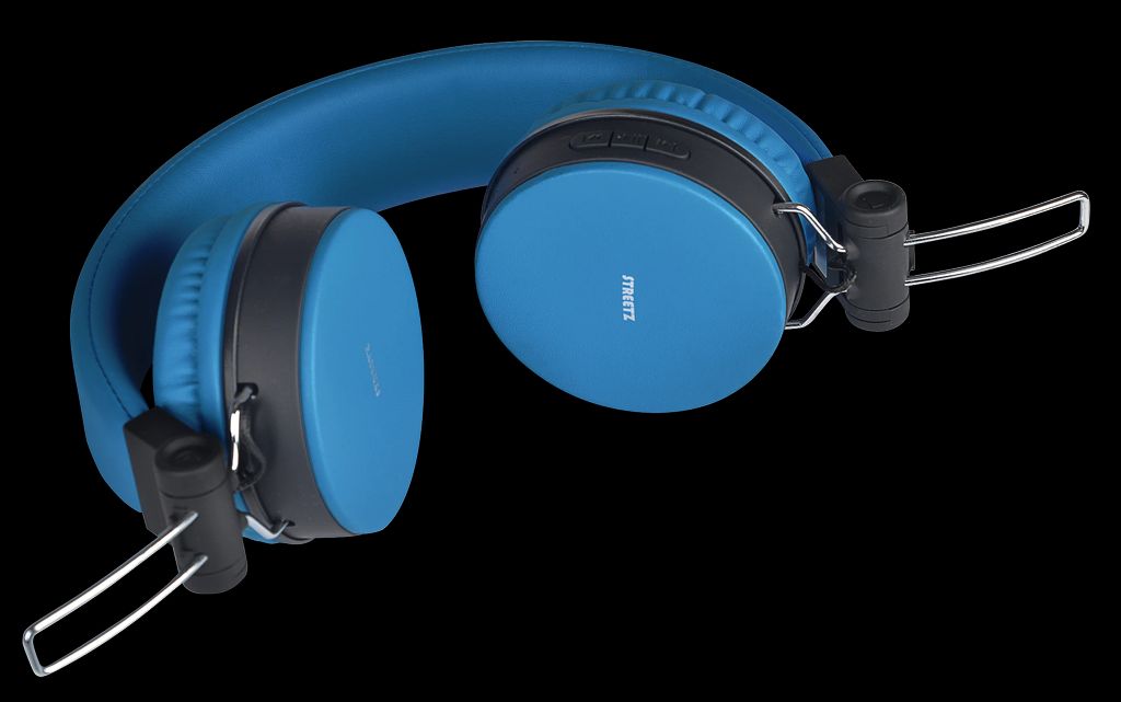 Streetz kokoontaitettavat korvakuulokkeet BT-kuulokkeet – sininen