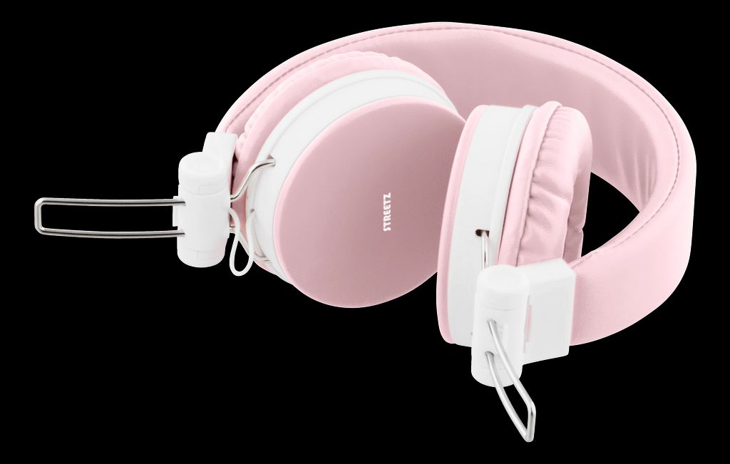 Streetz-kuulokkeet mikrofonilla ja kaukosäätimellä - pinkki