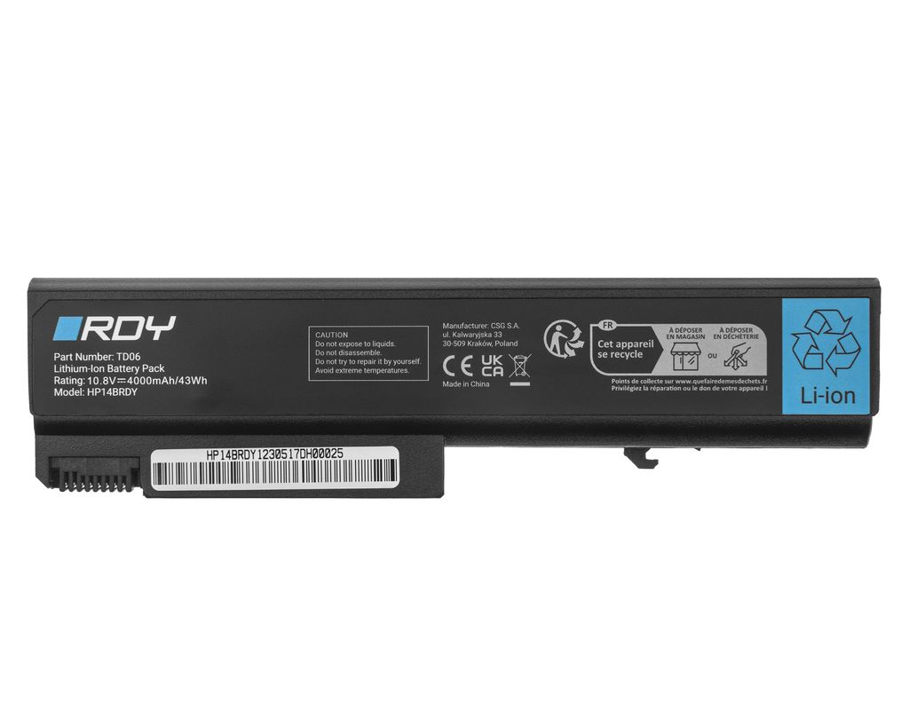 RDY Laptop-Akku TD06 TD09 für HP EliteBook / ProBook / Compaq usw.
