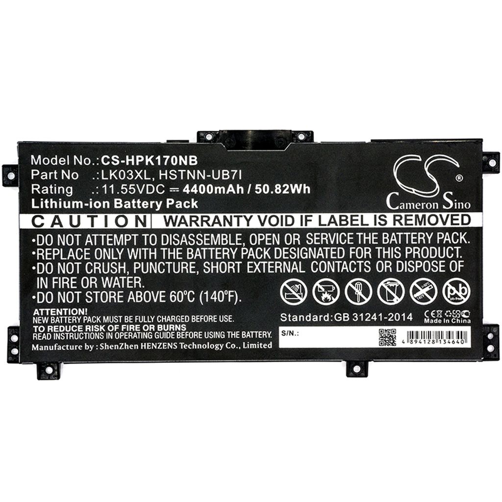 HP Envy X360 15-CP0010NR, 11,55V, 4400mAh