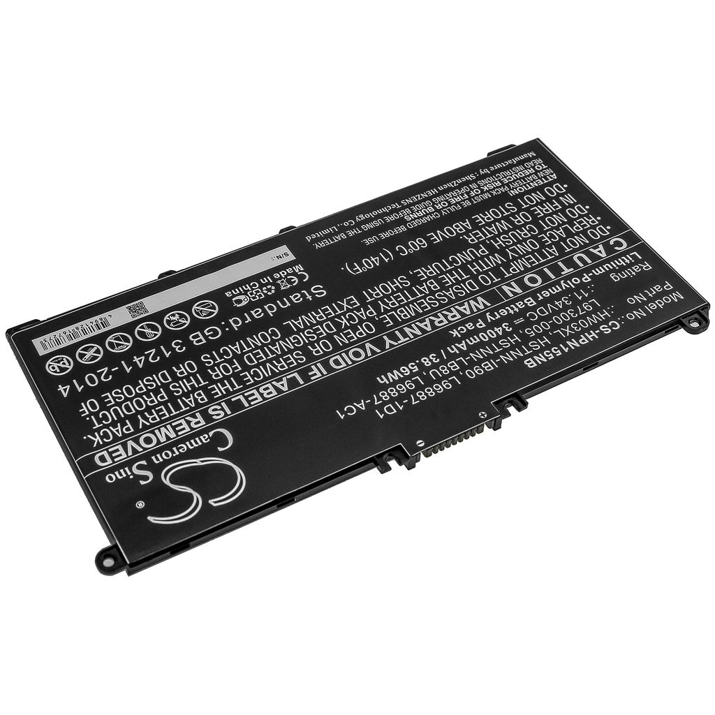 HSTNN-IB90 for HP, 11.34V, 3400 mAh