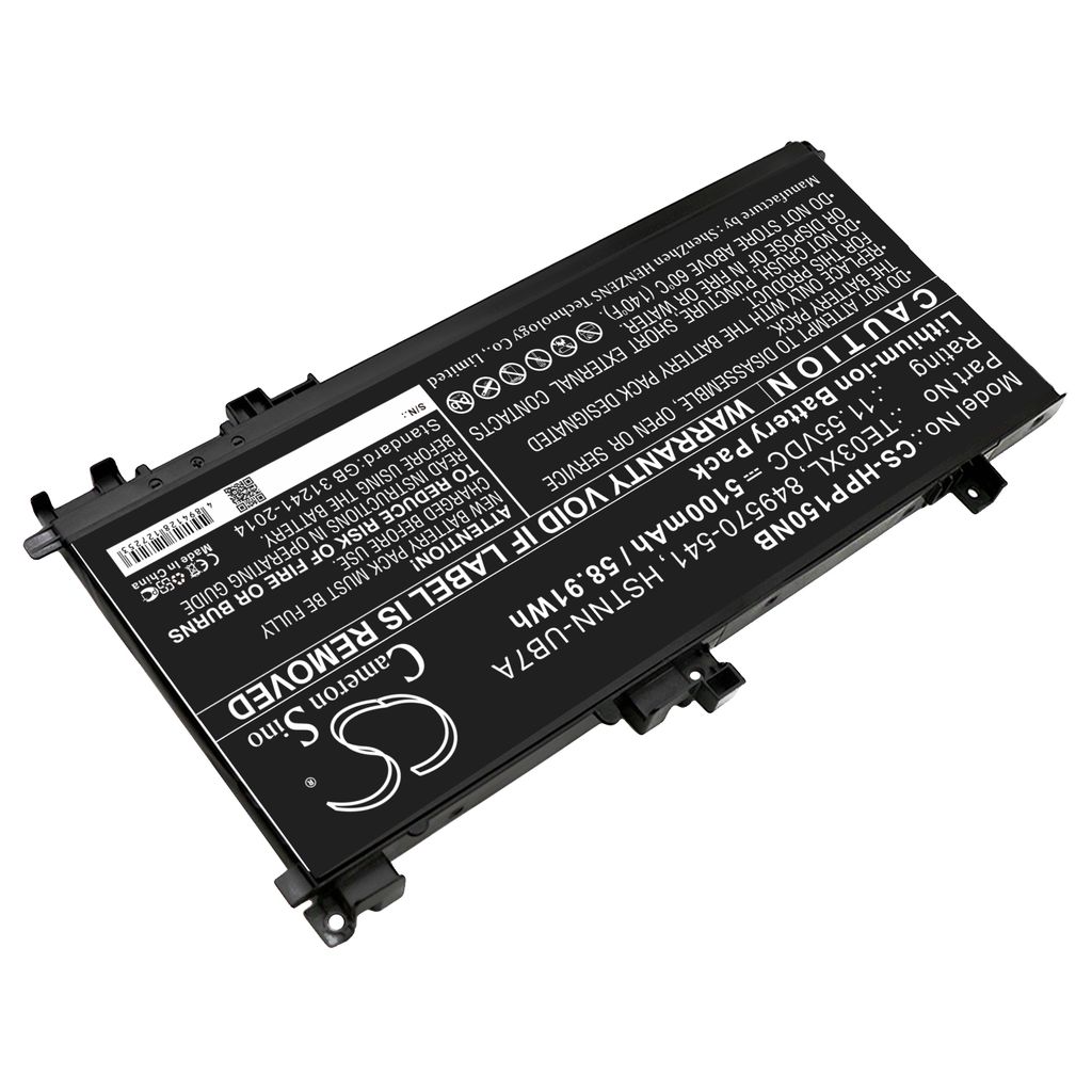 Hp PAVILION 15-BC400NS, 11.55V, 5100 mAh