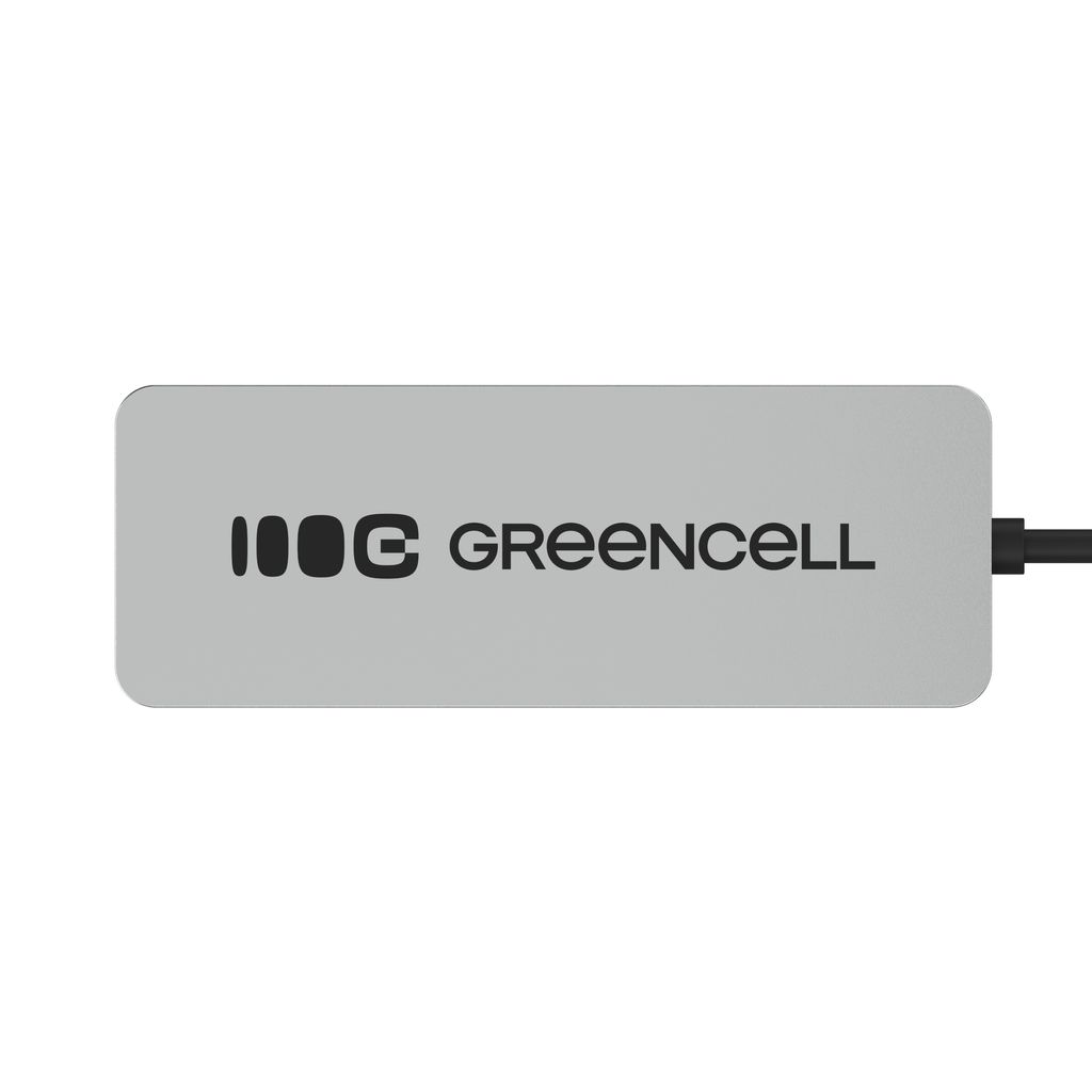 Greencell Basic USB-C -keskitin 4 x USB-A 3.0 -liitäntään, 5 Gb/s