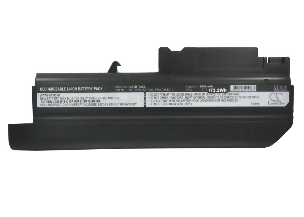 Ibm ThinkPad R51e-1845, 10.8V, 6600 mAh