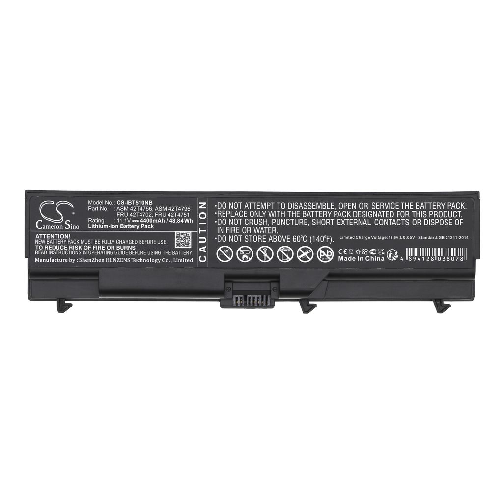 ASM 42T4703 laitteelle Lenovo, 11,1V, 4400mAh